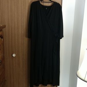 NWOT Black wrap dress